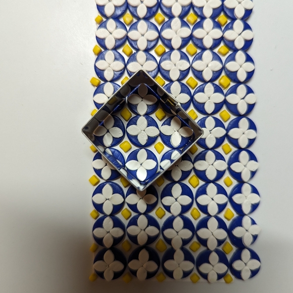 Azulejo Tile Statement Earrings - Picture 13 of 13